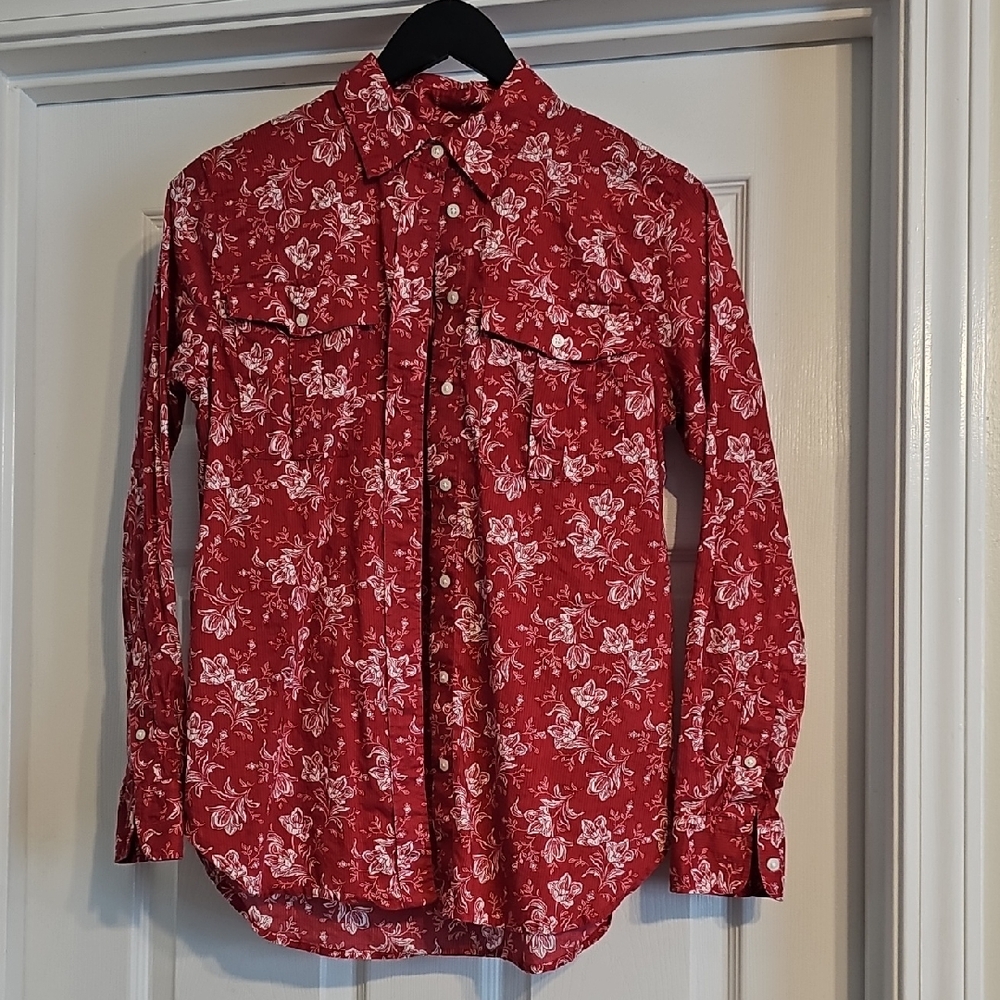 Floral Red Shirt